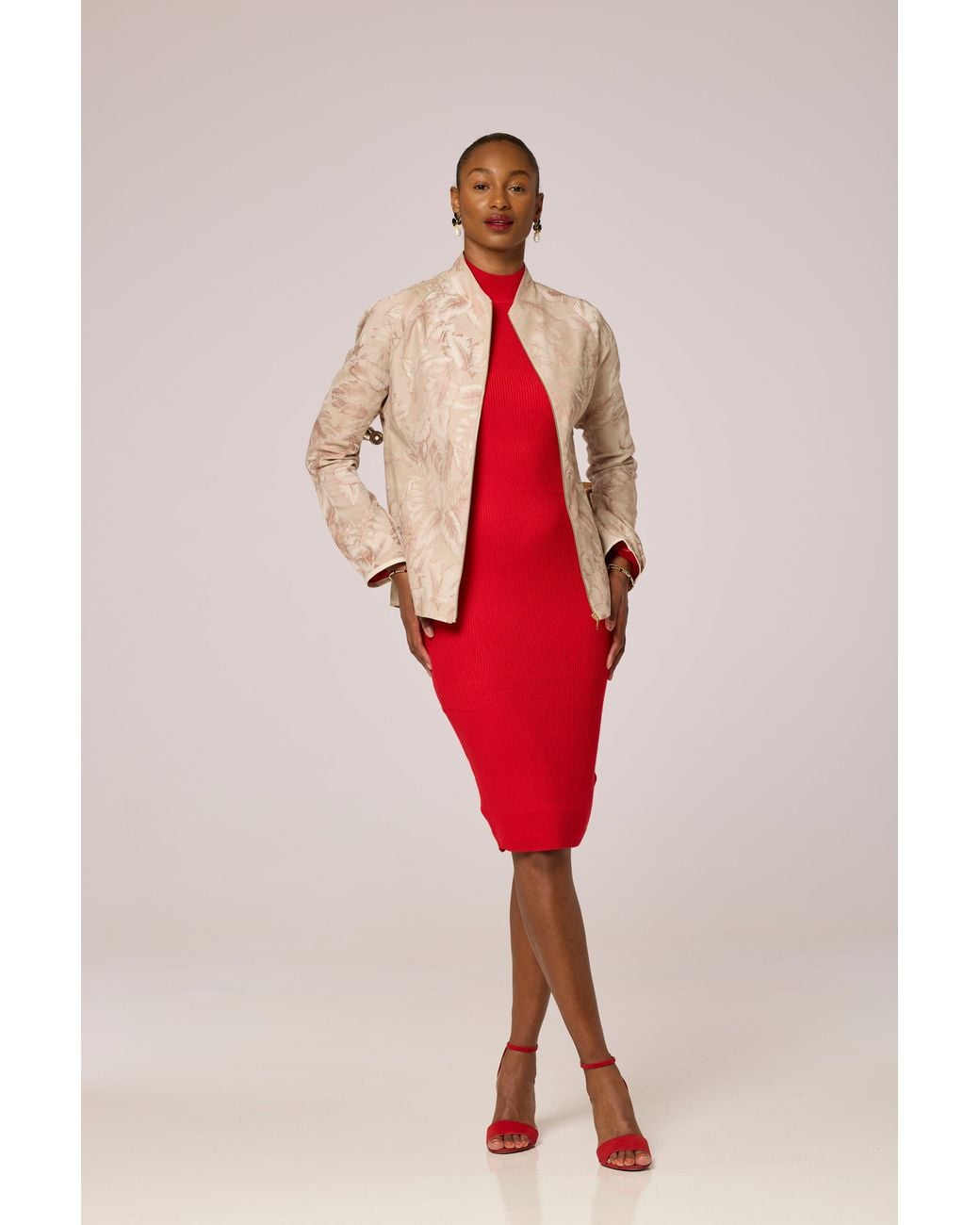Lioness by Tf Gray Neutrals Ivory Wispier Jacket