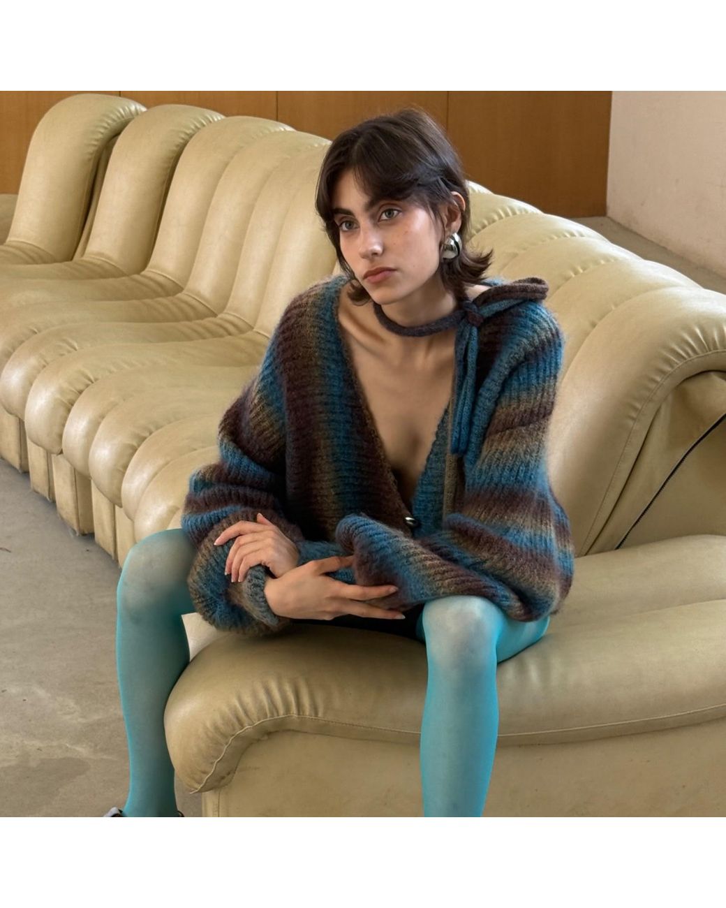 23Rd August . Blue Espresso Cardigan