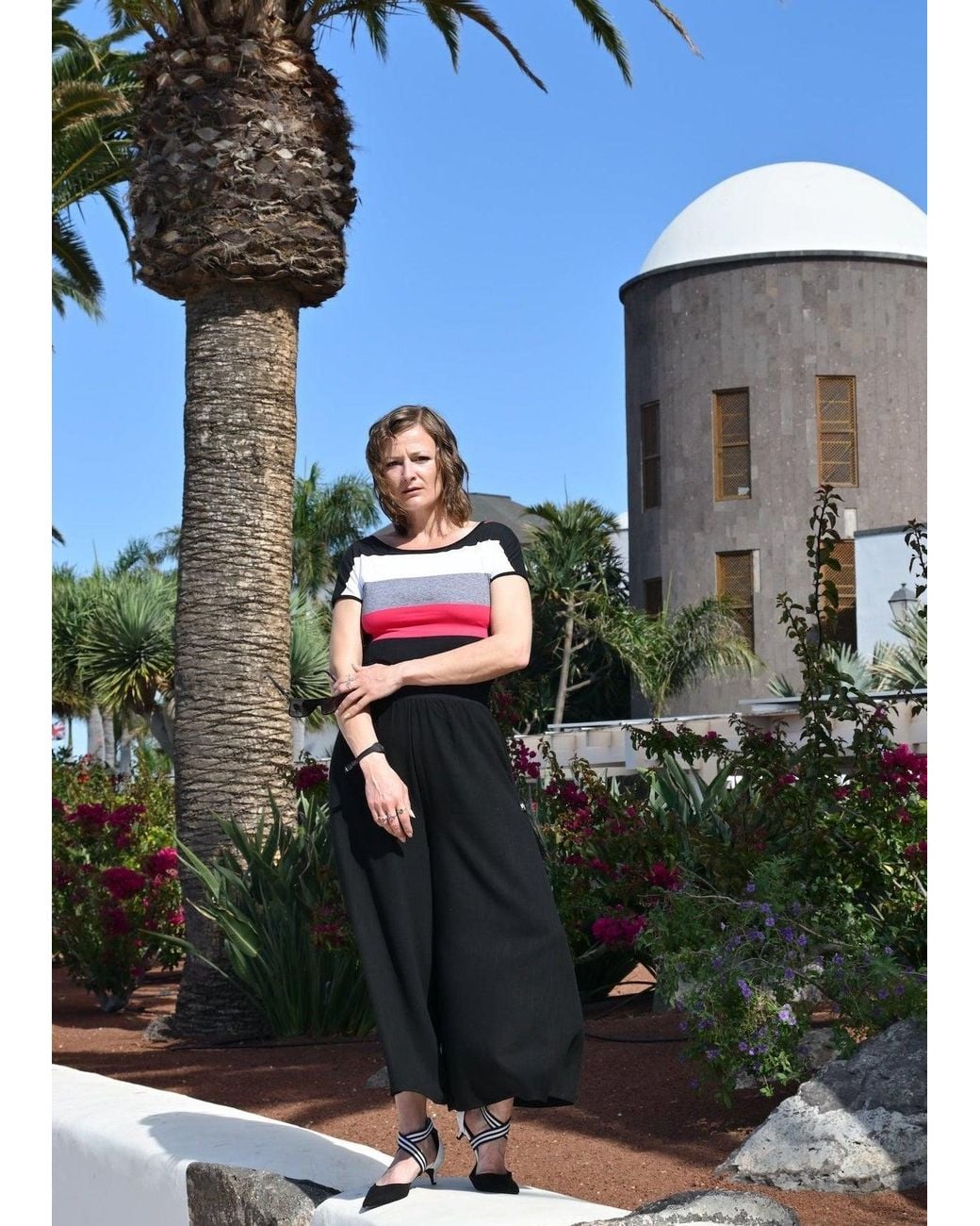 Frock Tales Black Breeze Flared Cropped Trouser