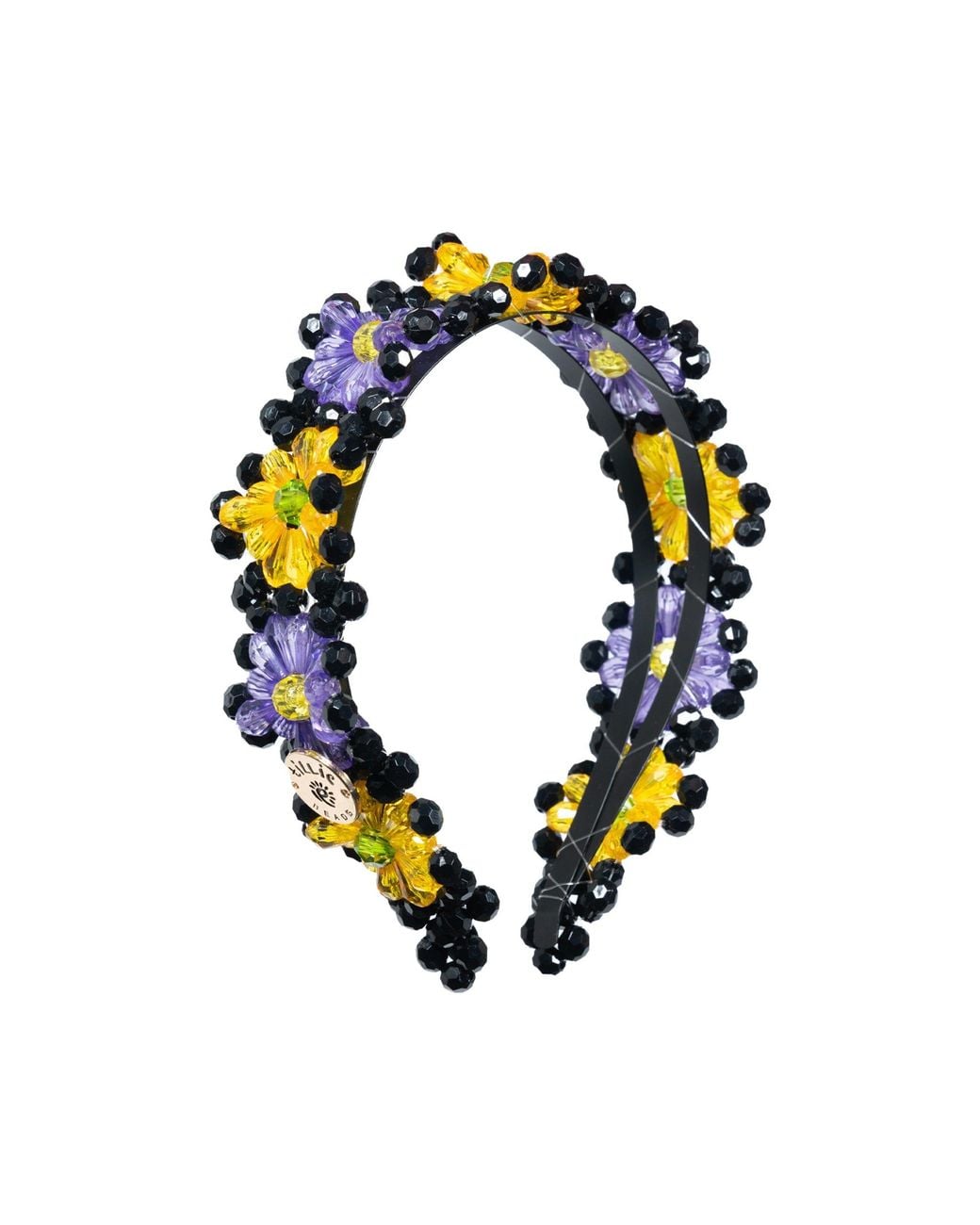 Tillie Beads Blue Daisy Beaded Headband