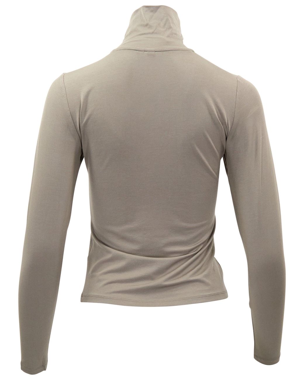 Lords of Harlech Gray Kate Sage Lyocell Stretch Turtleneck
