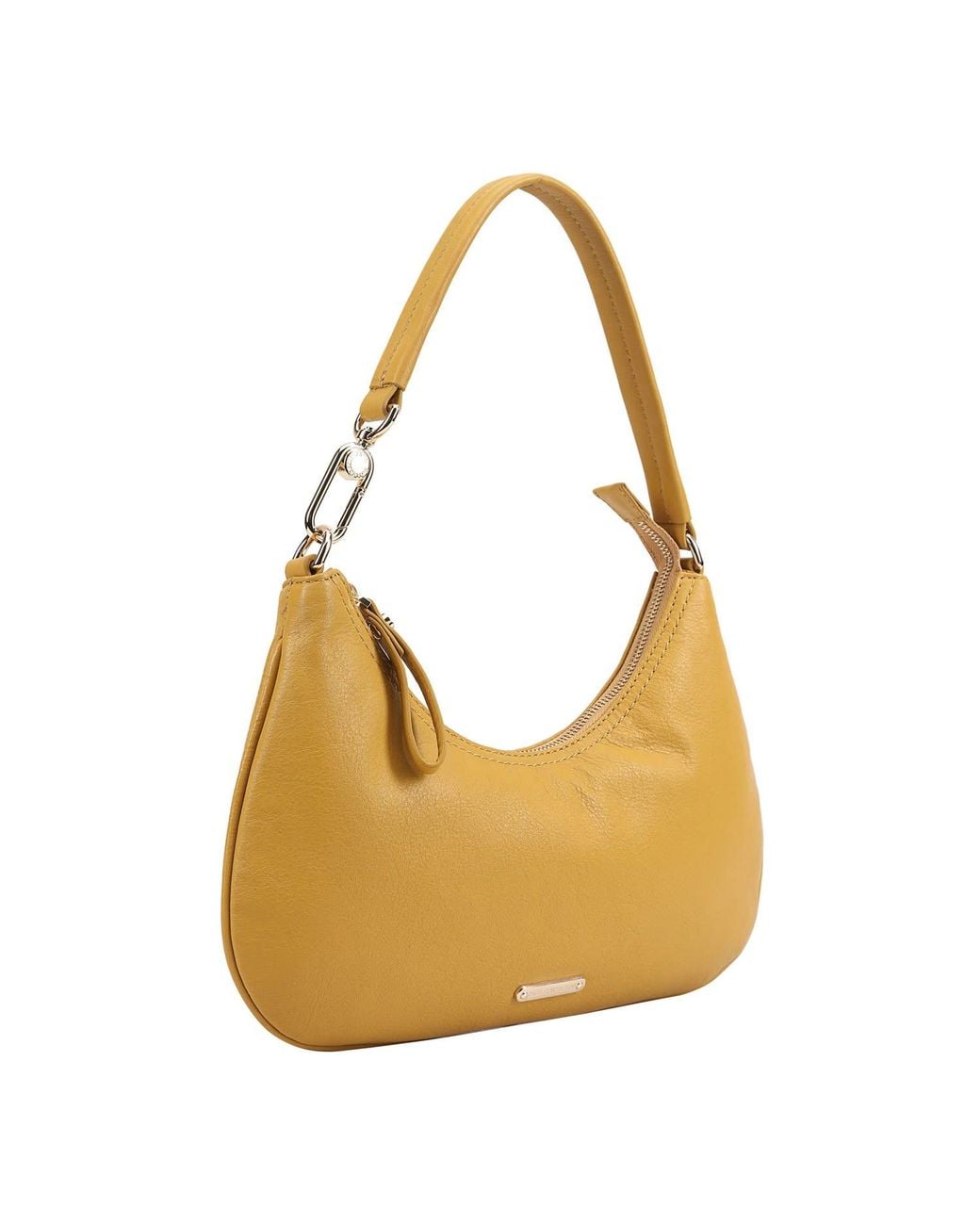 Paul Costelloe Yellow Tirana Leather Shoulder Bag