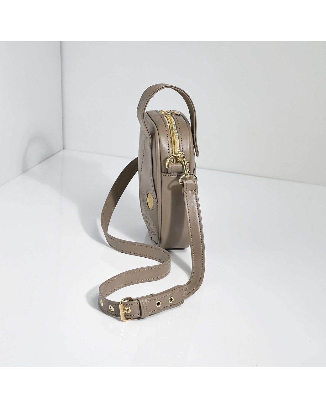 Milla Von Cosy Gray Crossbody Bag Flex Latte Macciato