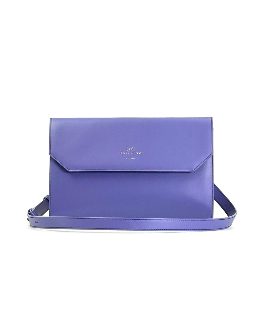 Daniel Chong Blue Leather Envelope Purse