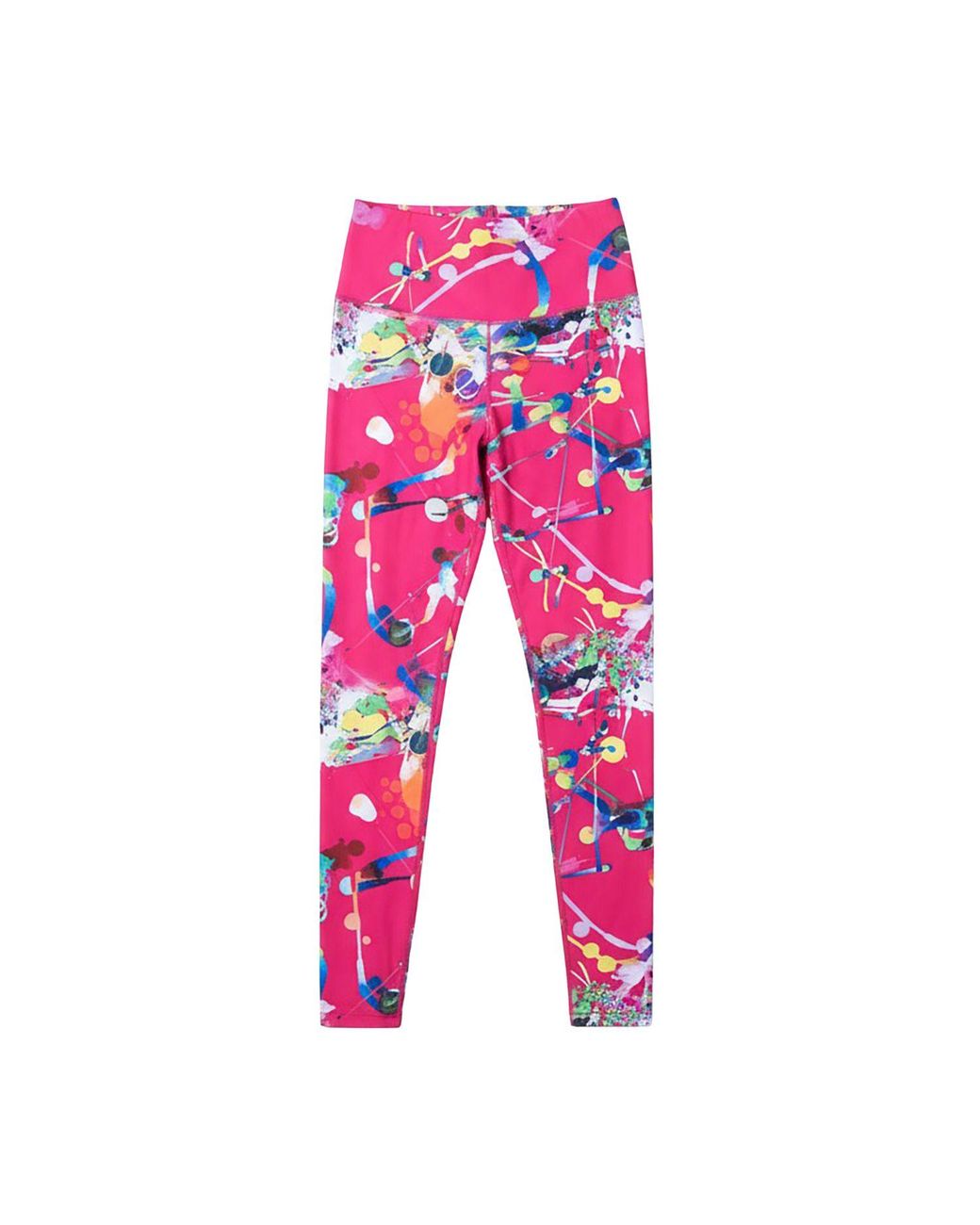 Lilia Munn Pink High Waisted Leggings –