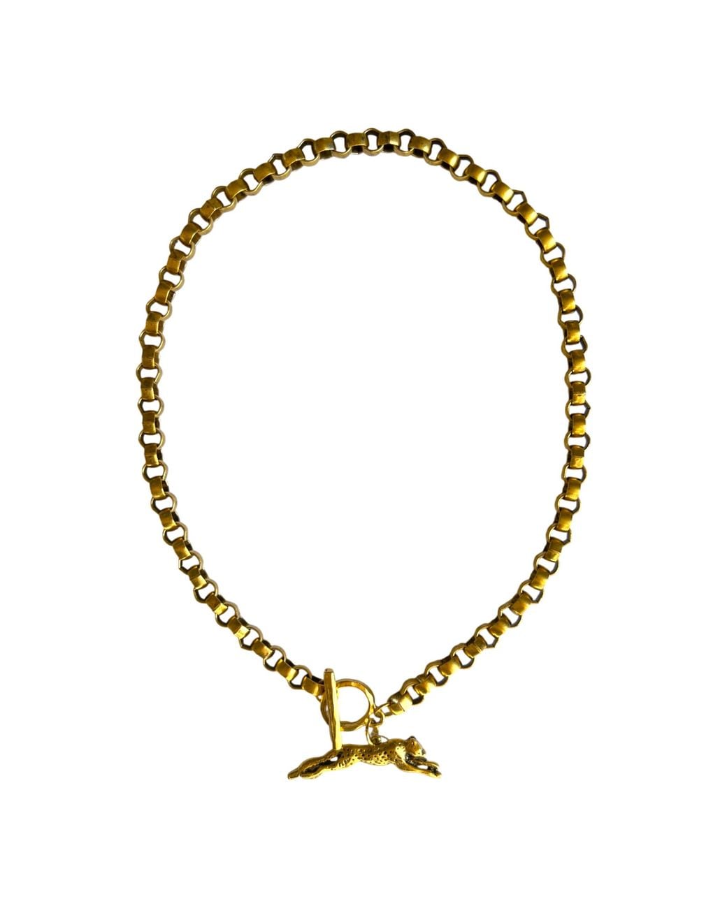Sccollection Metallic Roxy Cheetah Necklace