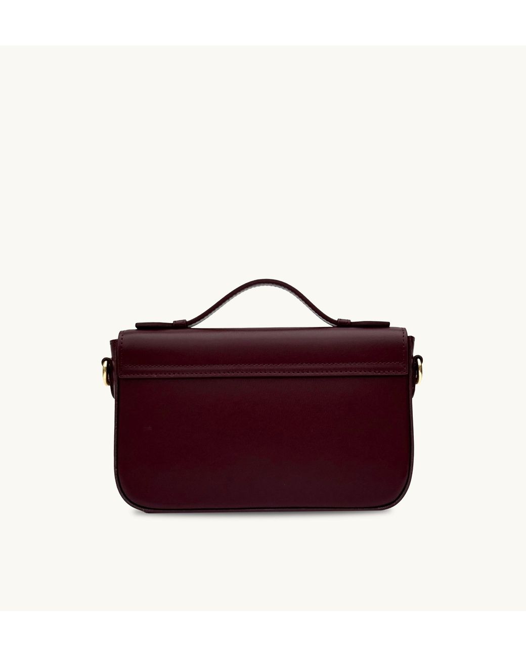 Apatchy London Purple The Flora Burgundy Leather Bag