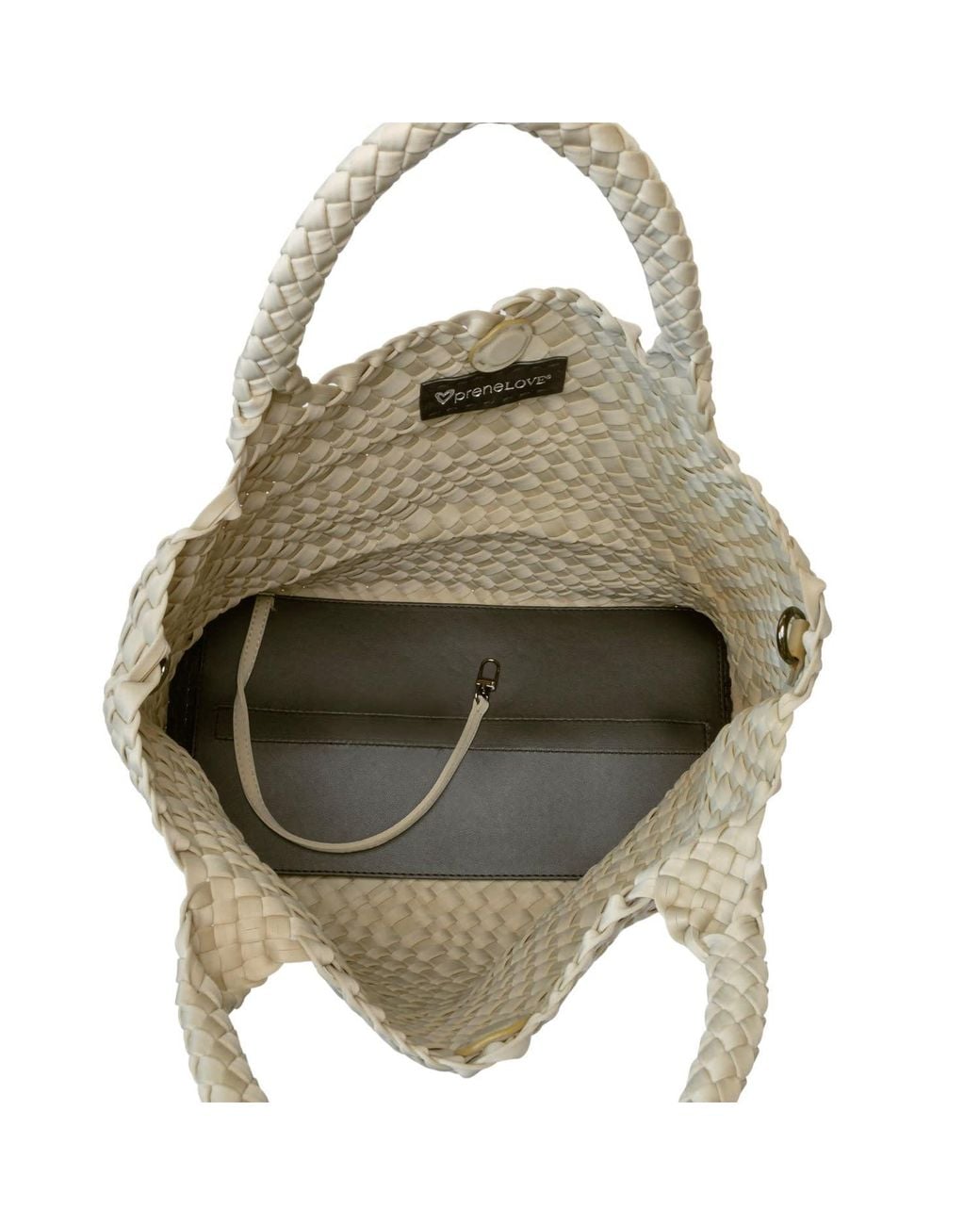 Prenelove Metallic Neutrals London Large Woven Totes
