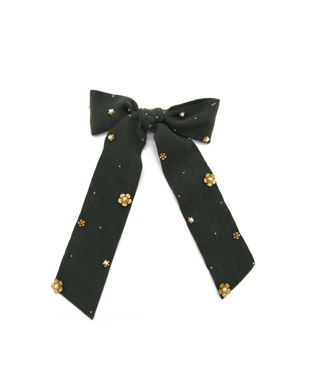 ADIBA Black Zinnia Handmade Barrette