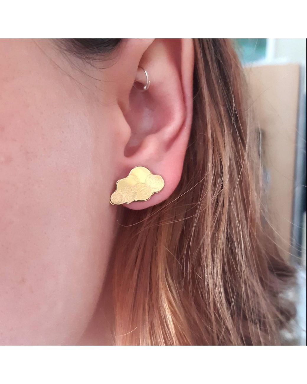 Lily Flo Jewellery Metallic Cloud 9 Earrings On Sterling