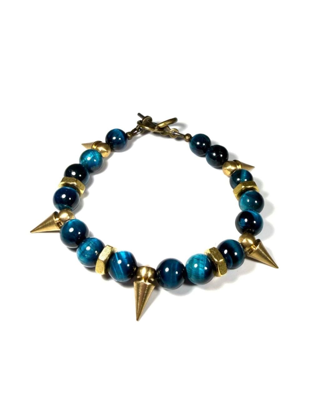 Rachel Nathan Blue On Point Tiger's Eye Bracelet