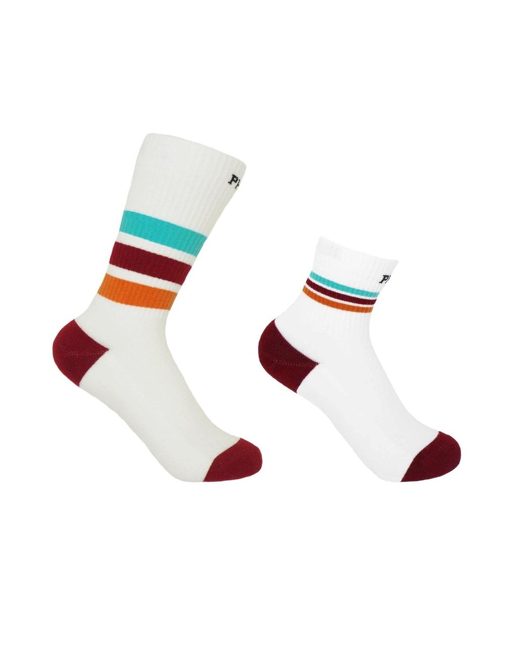 Peper Harow - Made in England White Striped Luxury Sports Socks Bundle