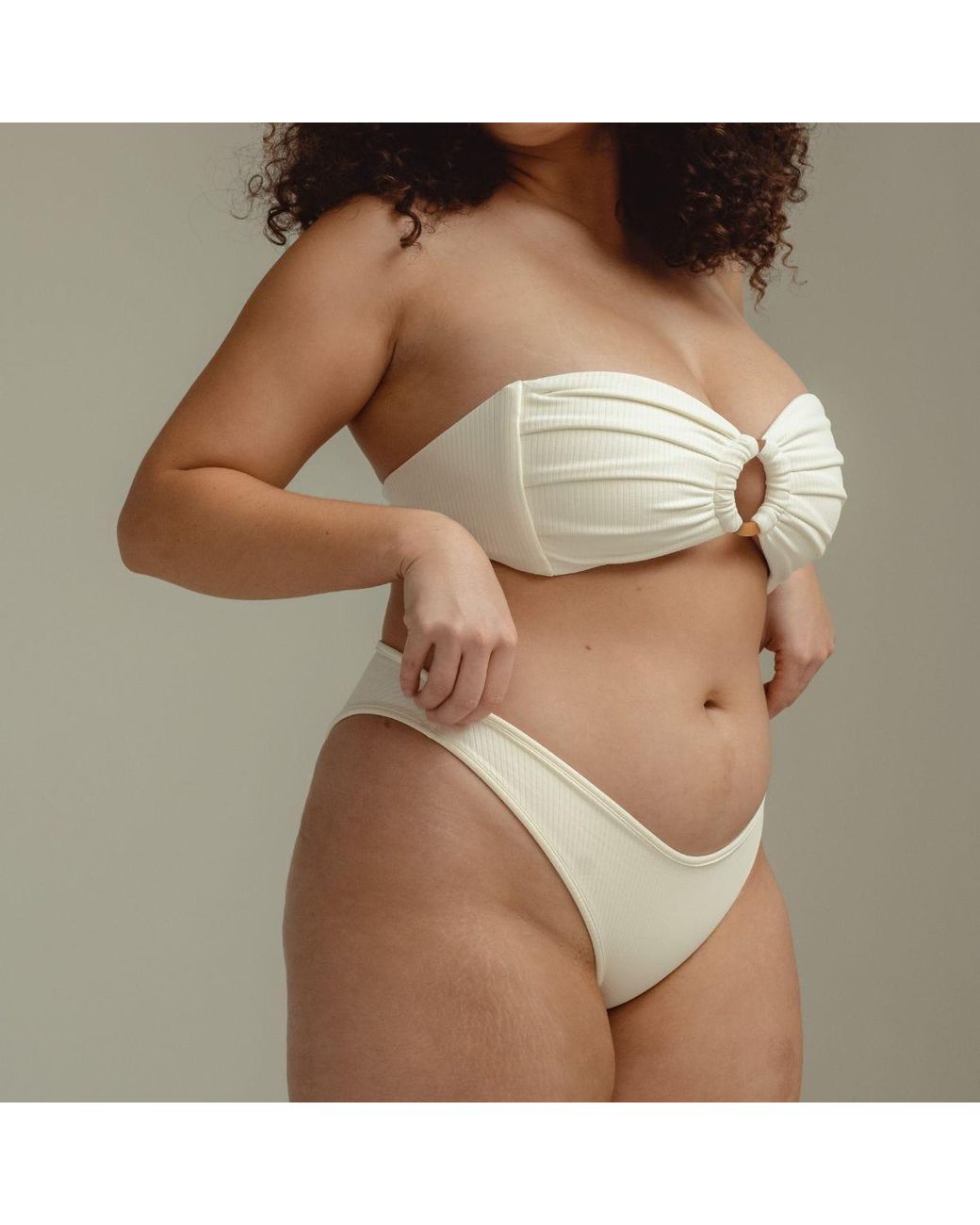 Montce Natural Cream Rib Lulu Bikini Bottom