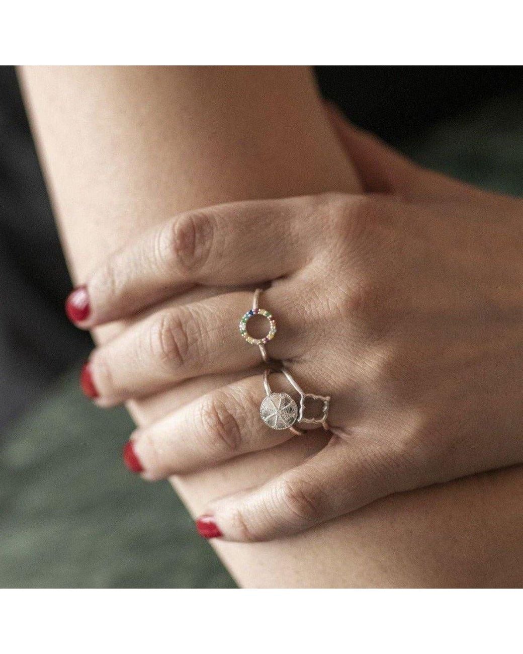 With Love Darling Metallic Community Ring