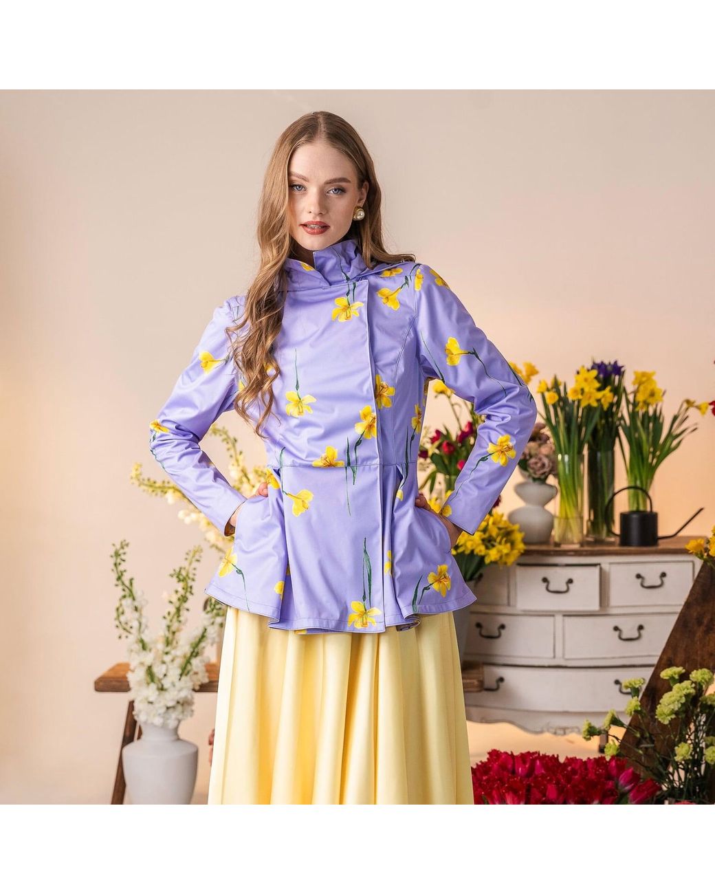 RainSisters Purple Jacket With Detachable Hood: Lilac Joy