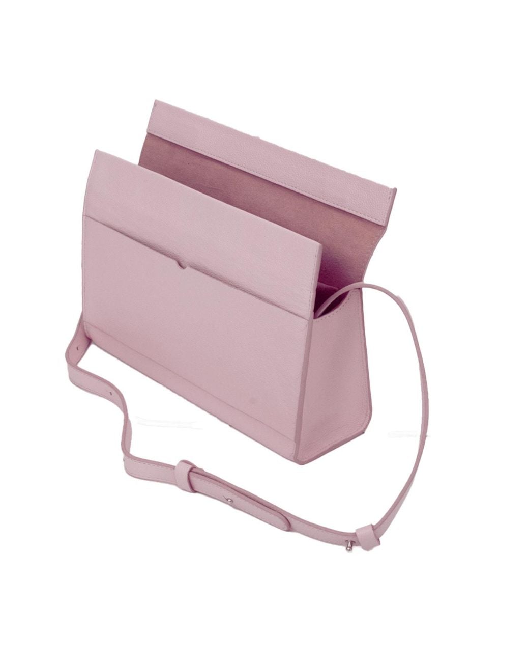 godi. Pink The Christy Handmade Adjustable Leather Shoulder Bag