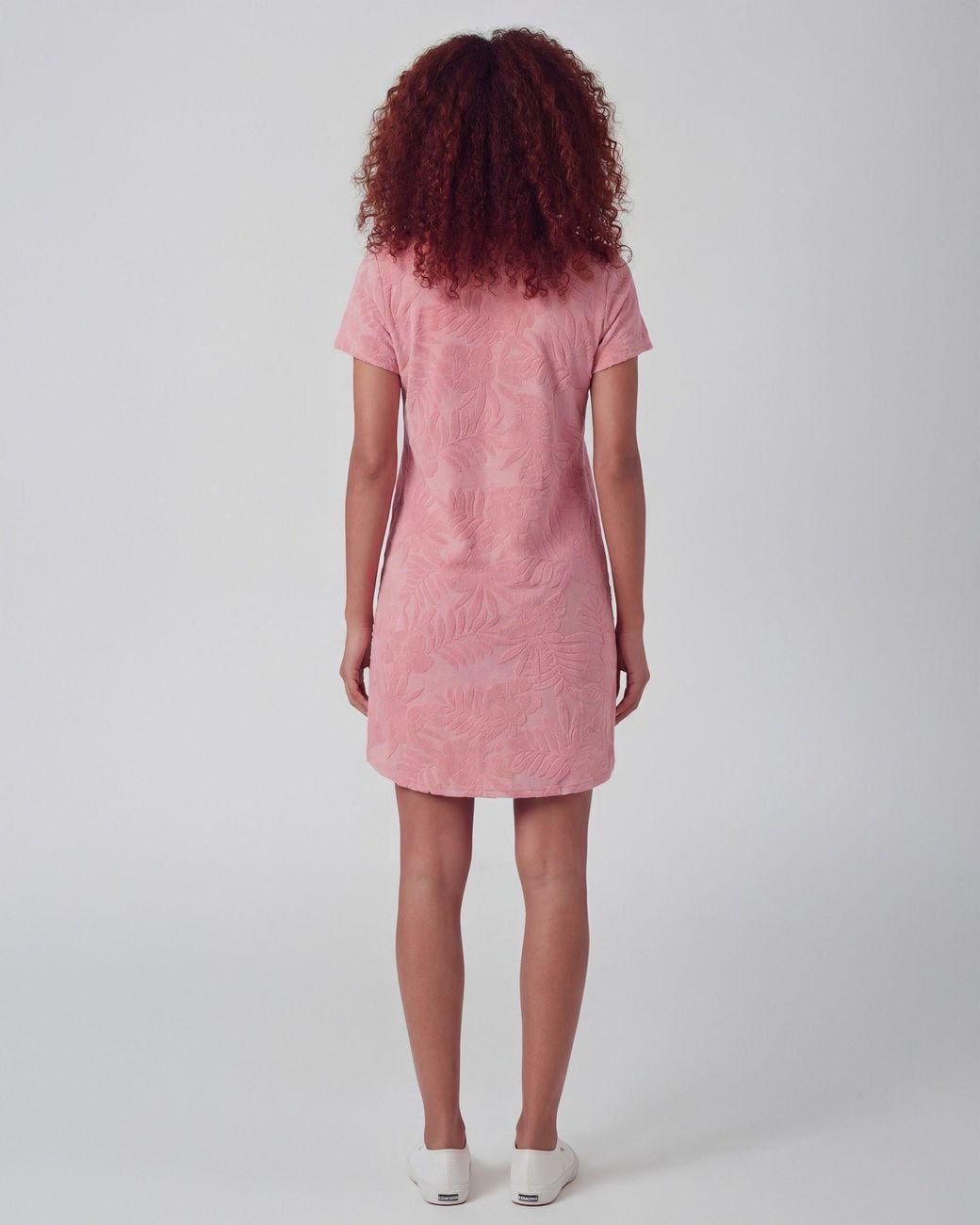 Lords of Harlech Pink Josephine Coral Terry Toweling Dress
