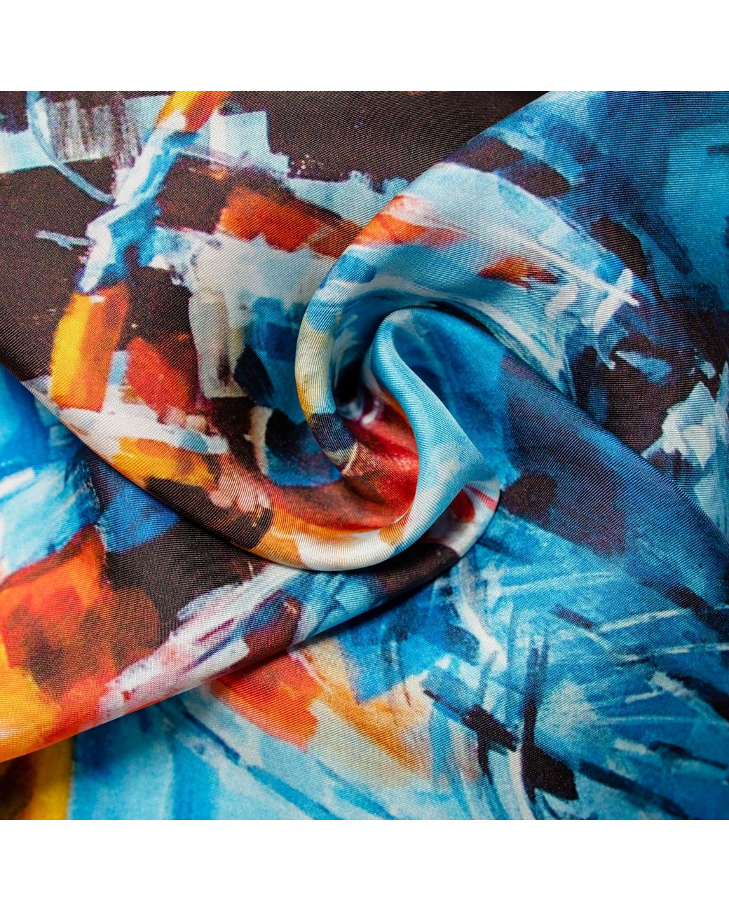 Otway & Orford Blue 'Break Away' Cycling Silk Pocket Square. Full-Size for men