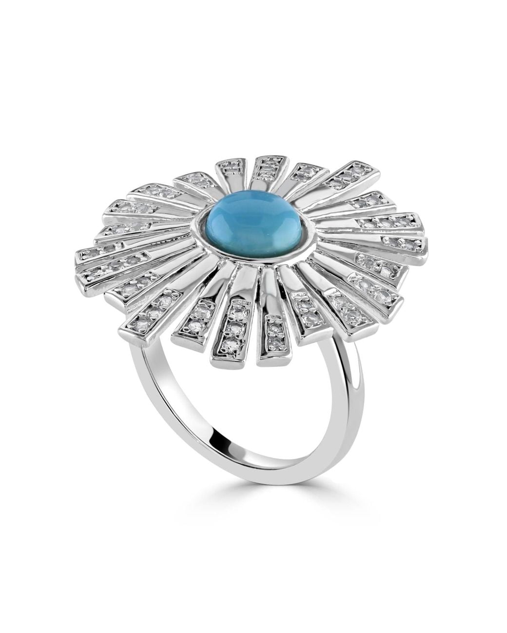 Lucy Quartermaine Metallic Sterling Egyptian Ring
