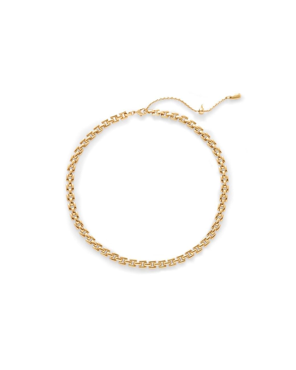 Retro Chic Metallic Rome Chain Necklace