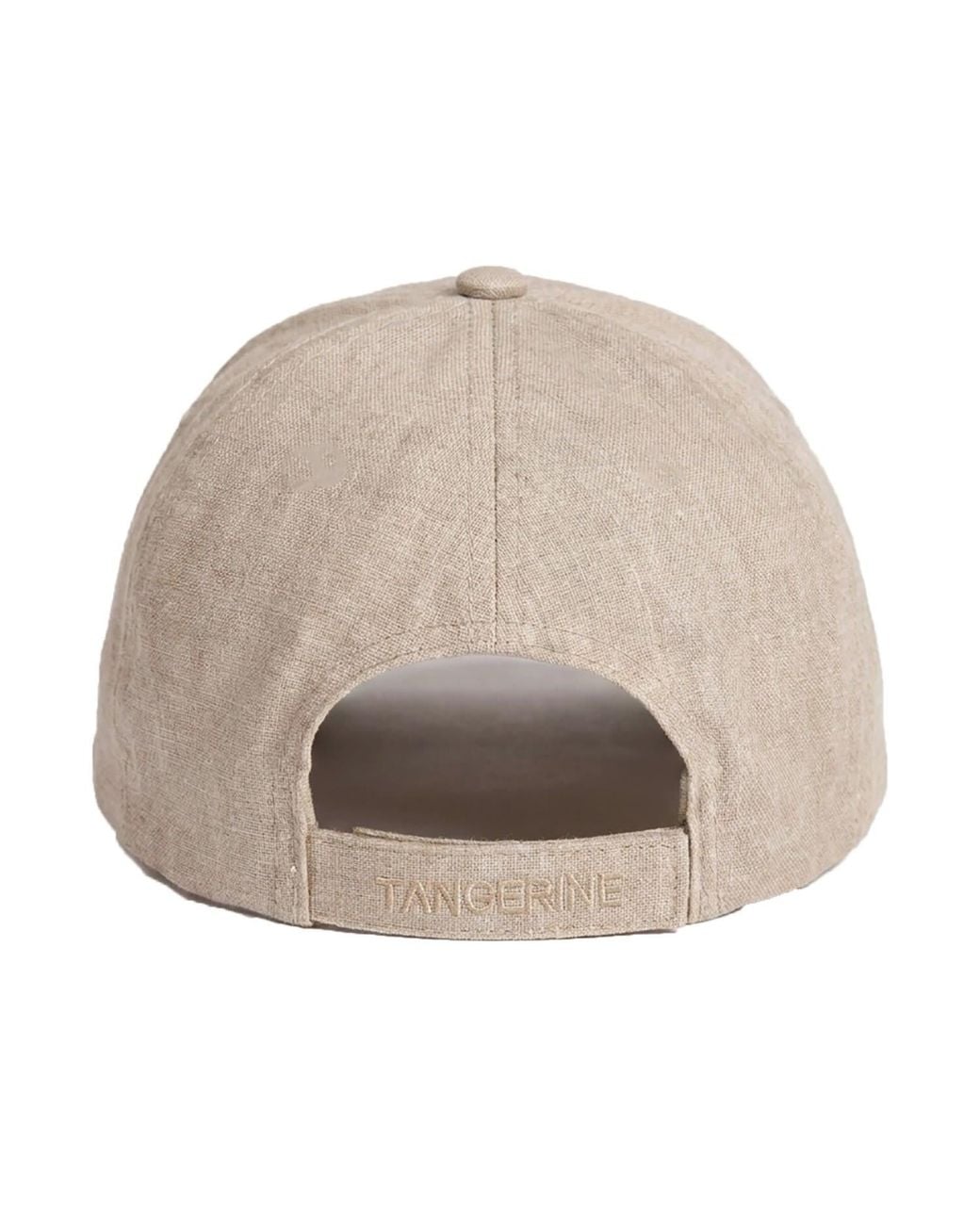 Maison Tangerine Natural Neutrals Linen Baseball Hat Sand for men