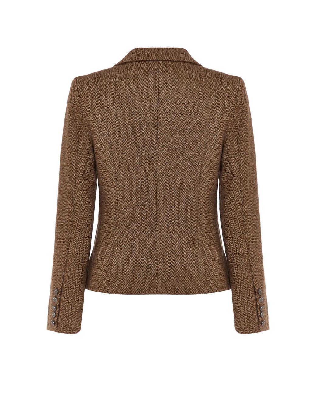 Guinea London Brown Herringbone Tweed Jacket