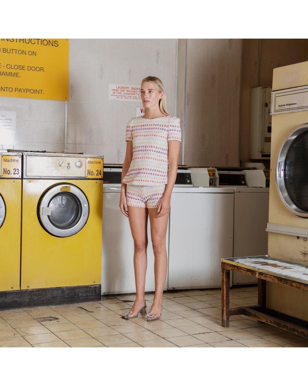 RUE AGTHONIS Pink Crémeux Shorts