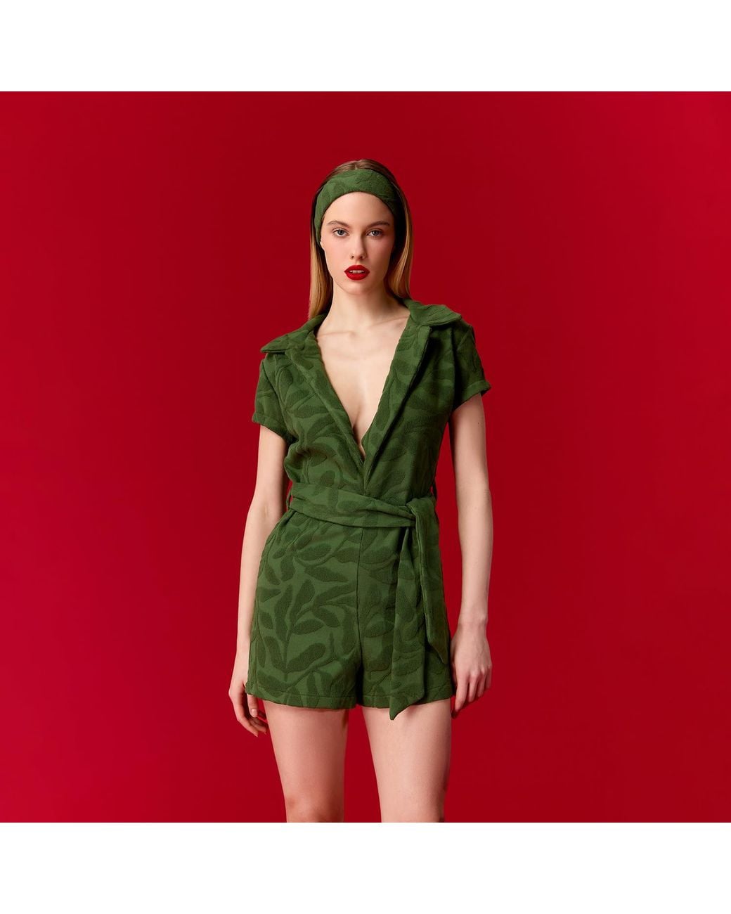 Nur Karaata Green Veronica Jumpsuit