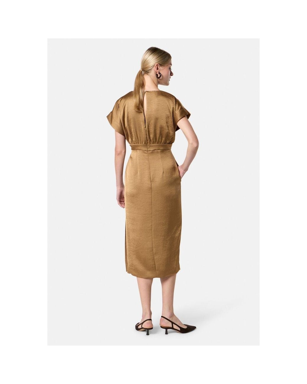 Helen Mcalinden Natural Fleur Antique Brass Dress