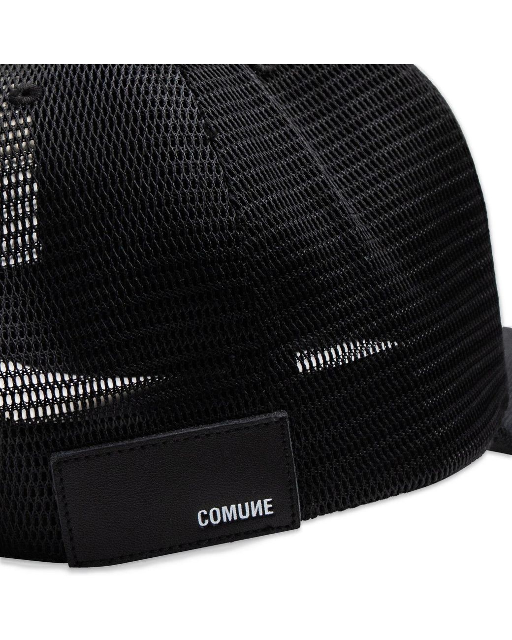 Comune Black Patch Active Trucker Hat for men