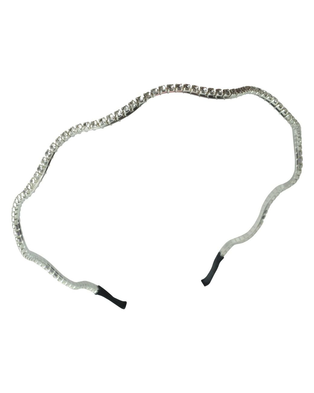 2KStyle Metallic Snake Wavy Crystal-Embellished-Tone Headband