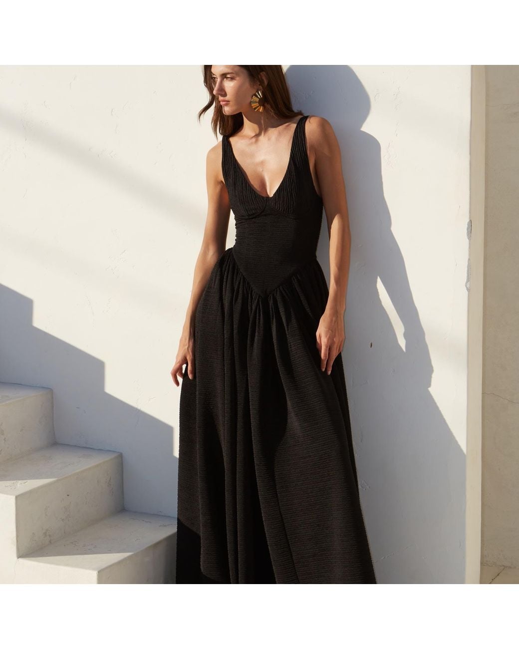 Delfi Collective Black Isadora Long Dress