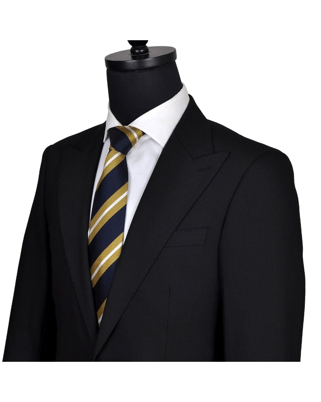 DAVID WEJ Black Aldo Single Breasted Suit for men