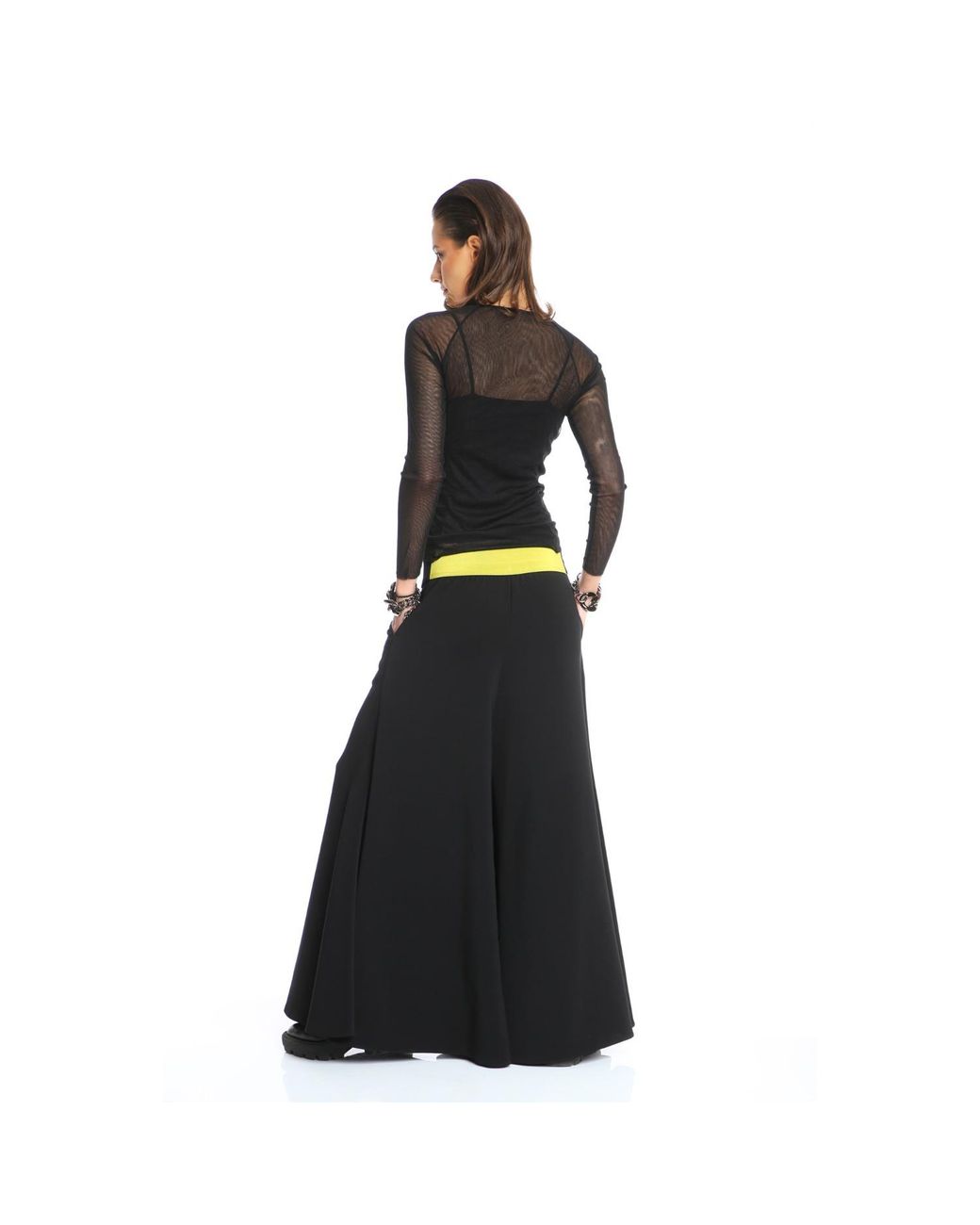 Silvia Serban Black Super Flared Pants