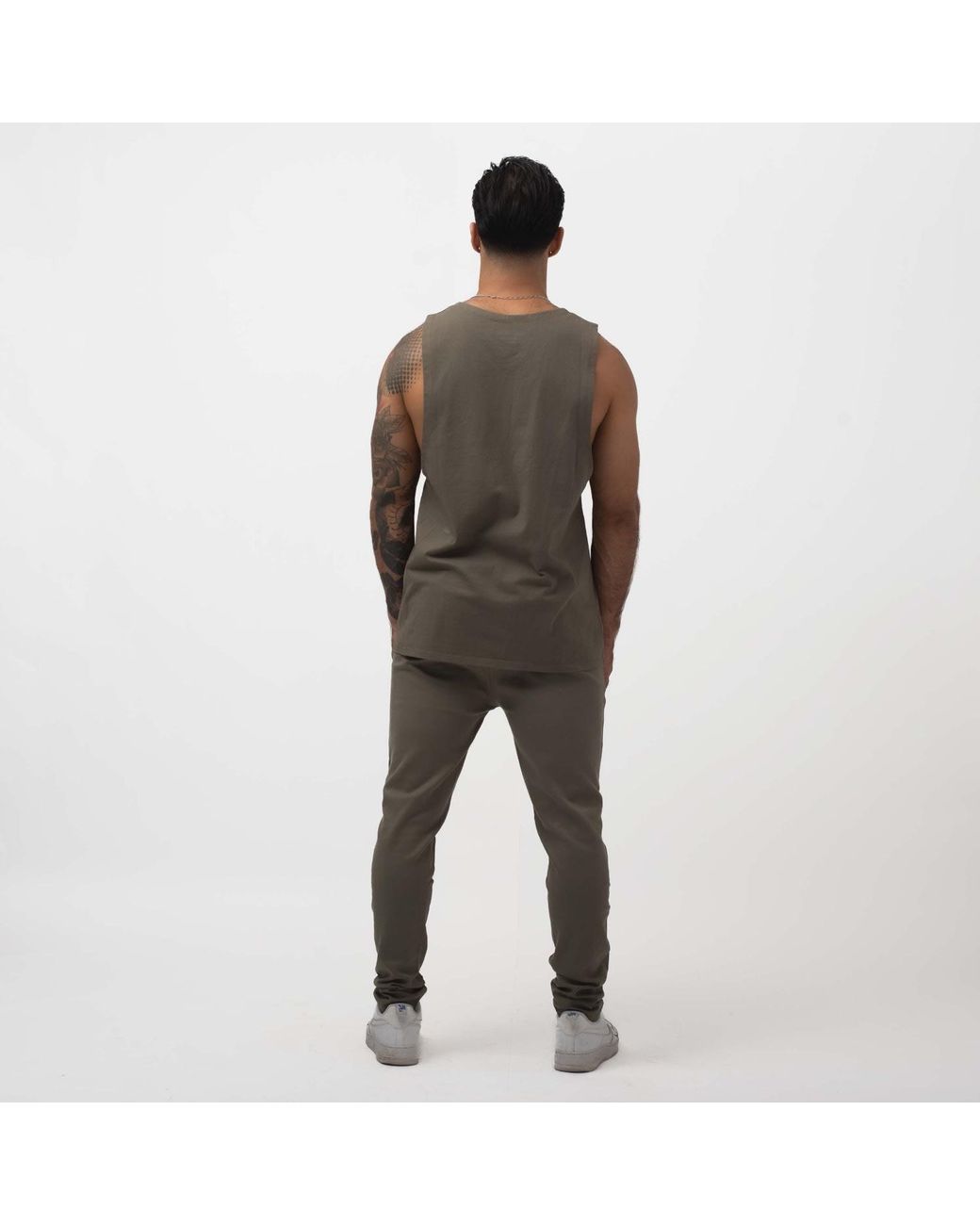 Storm Gray Essential Fitted Jogger for men