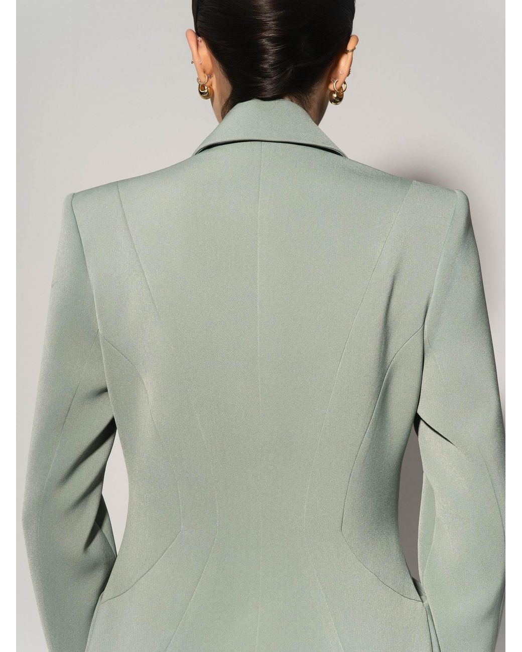 Tia Dorraine Green Tailored Fit Suiting Blazer & Trousers Suit