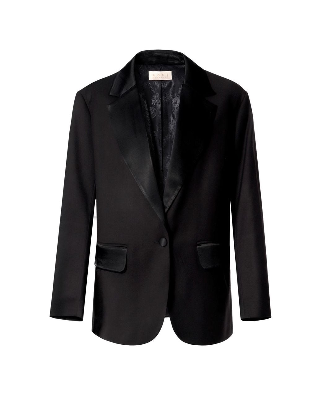 Aggi AGGI by HALEWSKI Alex Fashion Blazer Long Oversized Blazer in Black | Lyst