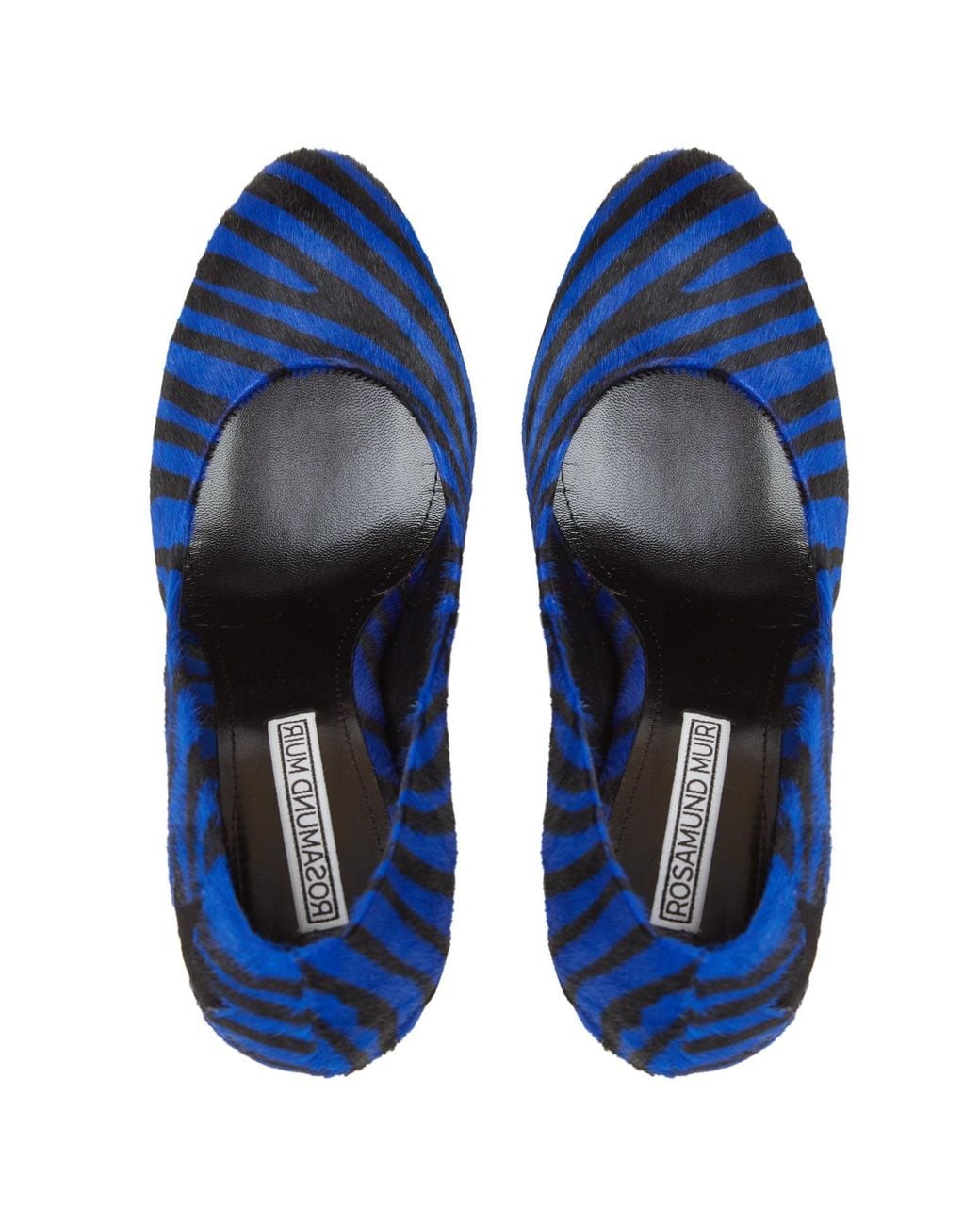 Rosamund Muir London Blue India & Zebra Print Calf Hair With Star Heels