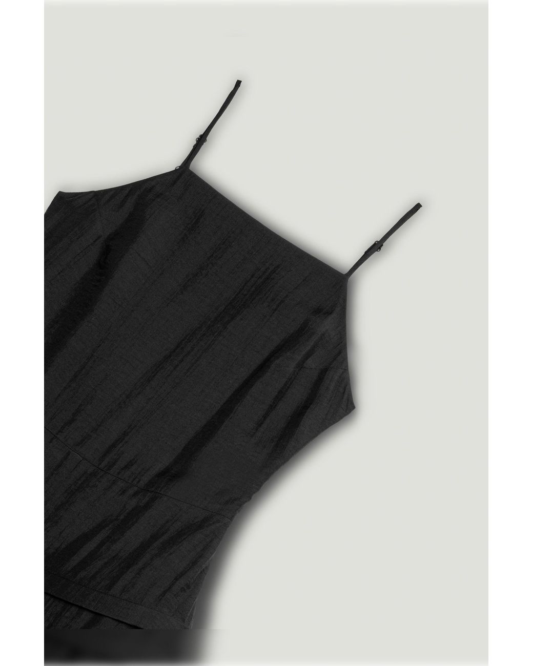 Nocturne Black Spaghetti Strap Maxi Dress