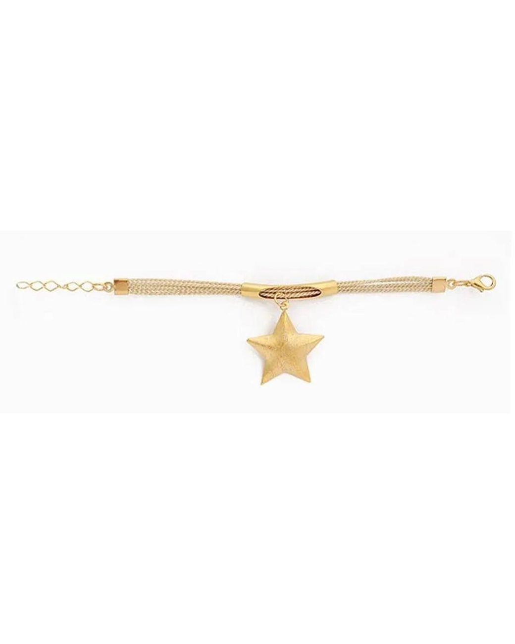 Saachi Metallic Star Charm Bracelet