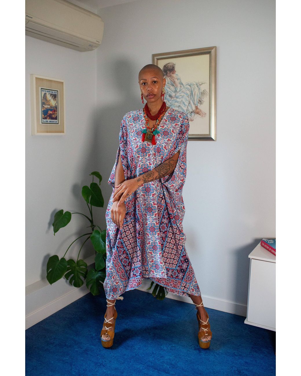 Jennafer Grace Purple Fira Nouveau Caftan