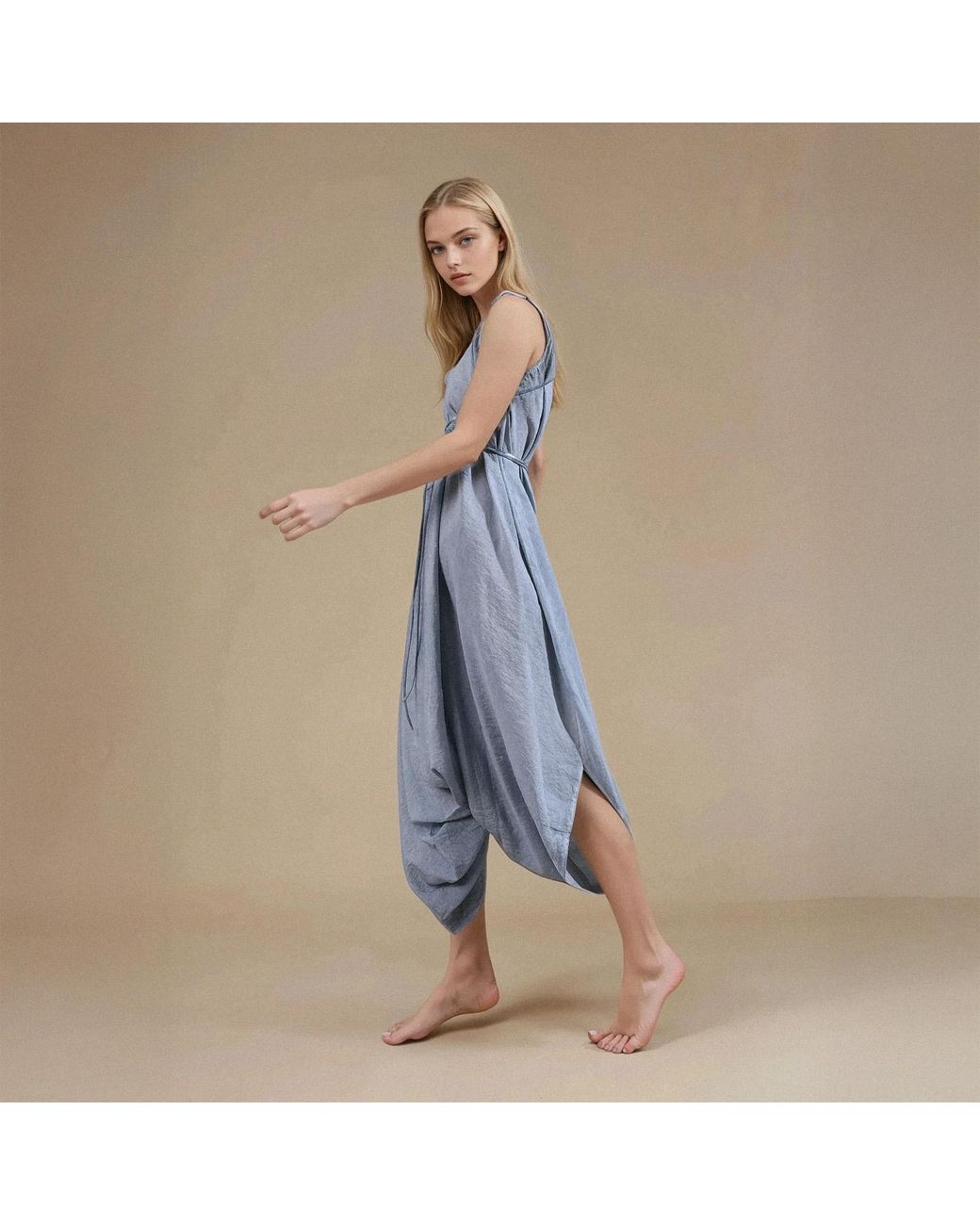 Zhenabia Blue Baris Jumpsuit