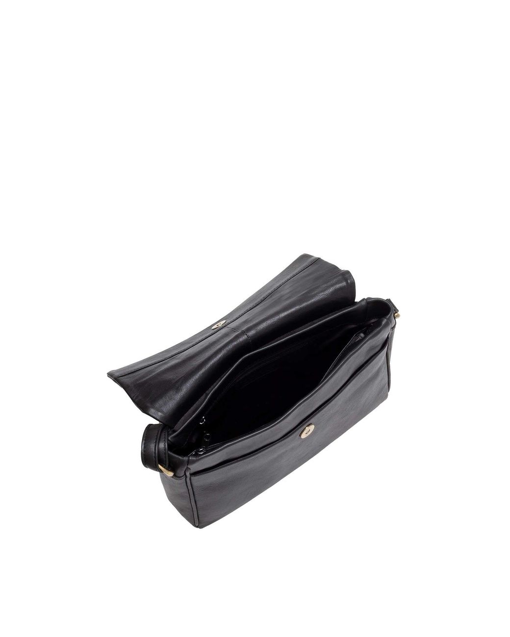 Lloyd Baker Black Lavasa Leather Crossbody Bag