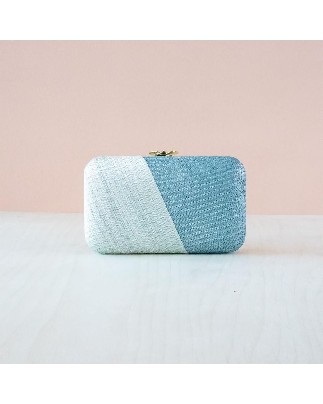 LIKHÂ Blue Powder Kimono Clutch Purse