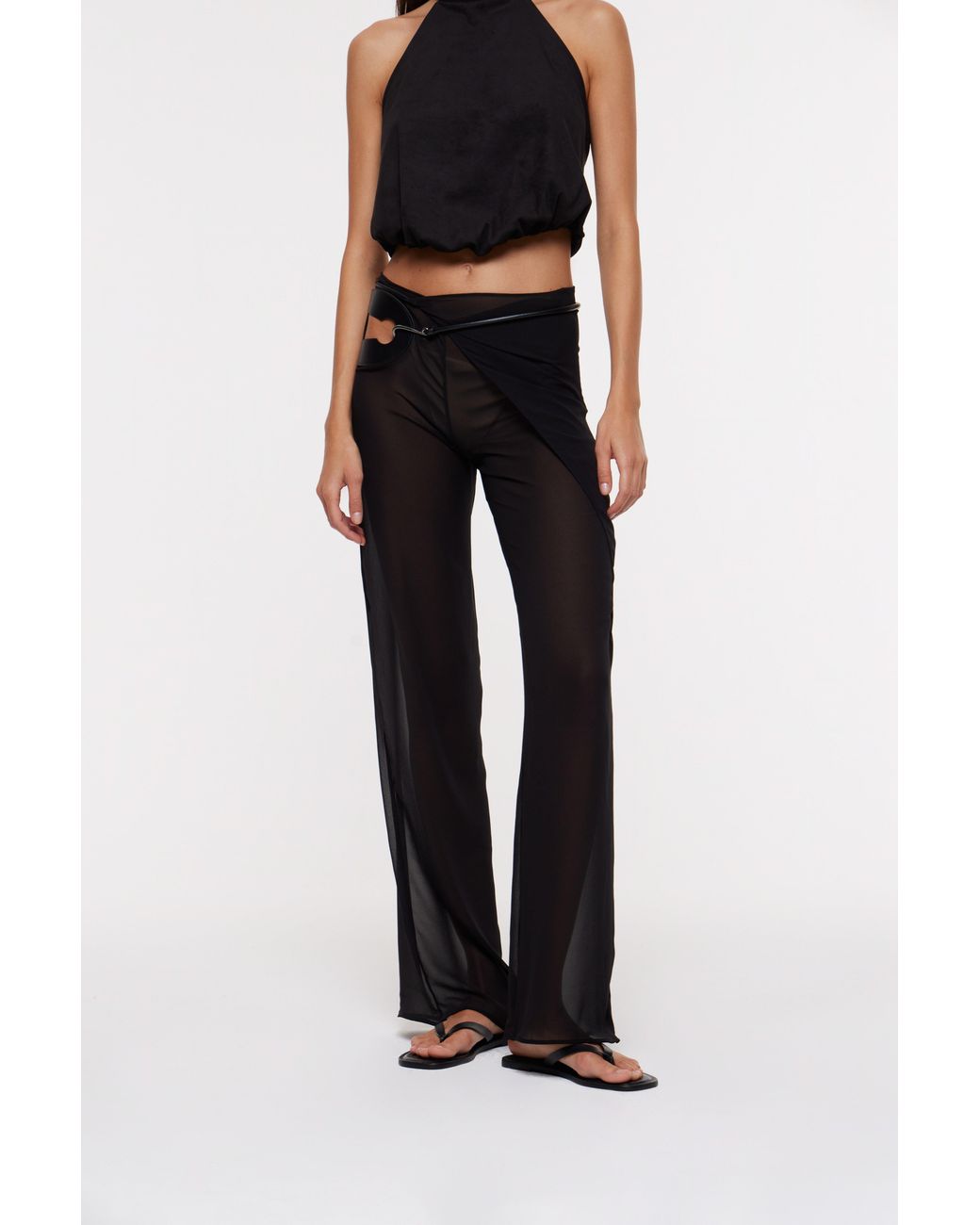 Bianca Resortwear Black Deva Wrap Trousers