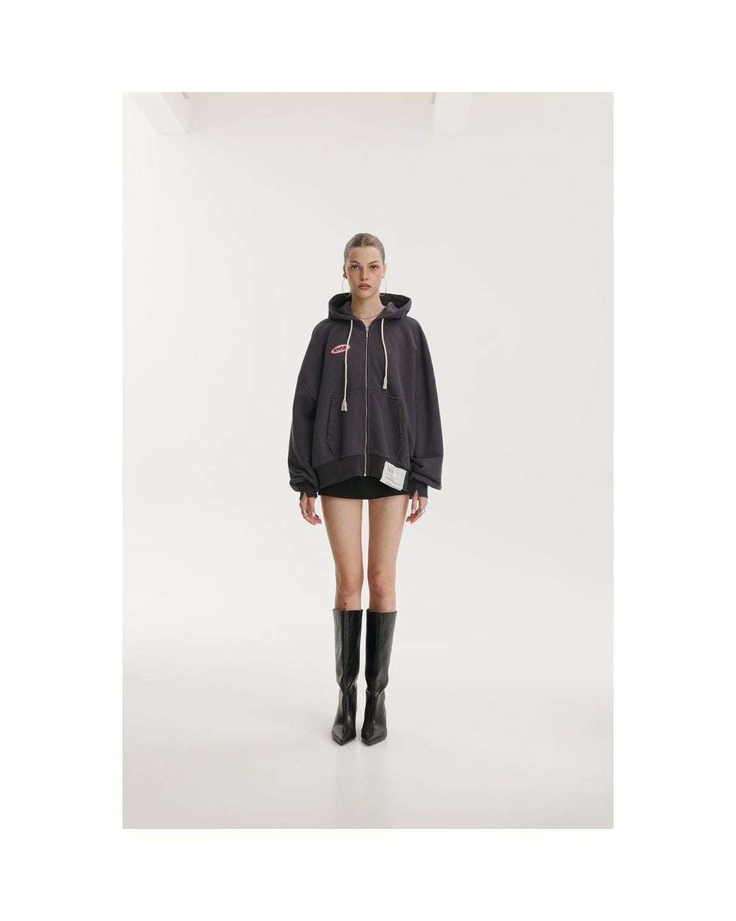 mysimplicated Gray Dept. Graphite Hoodie for men