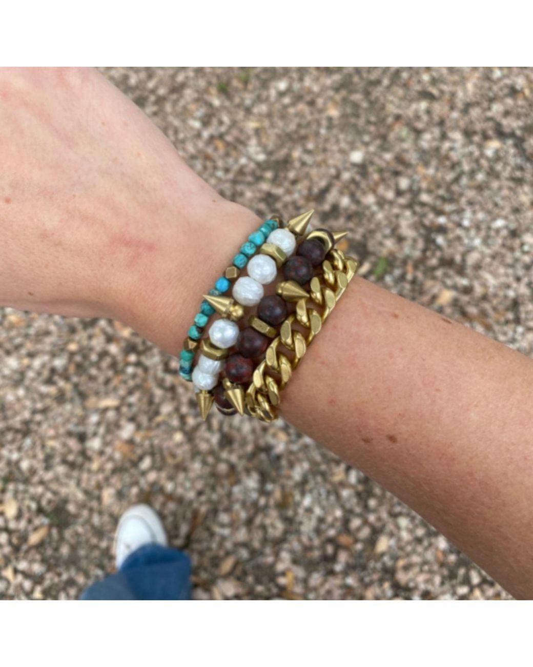 Rachel Nathan Blue Slim Bracelet for men