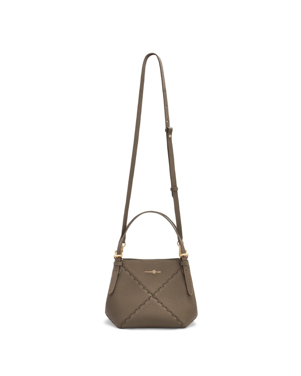 Orange Cube Gray Dusk Mosaic Mini Tote