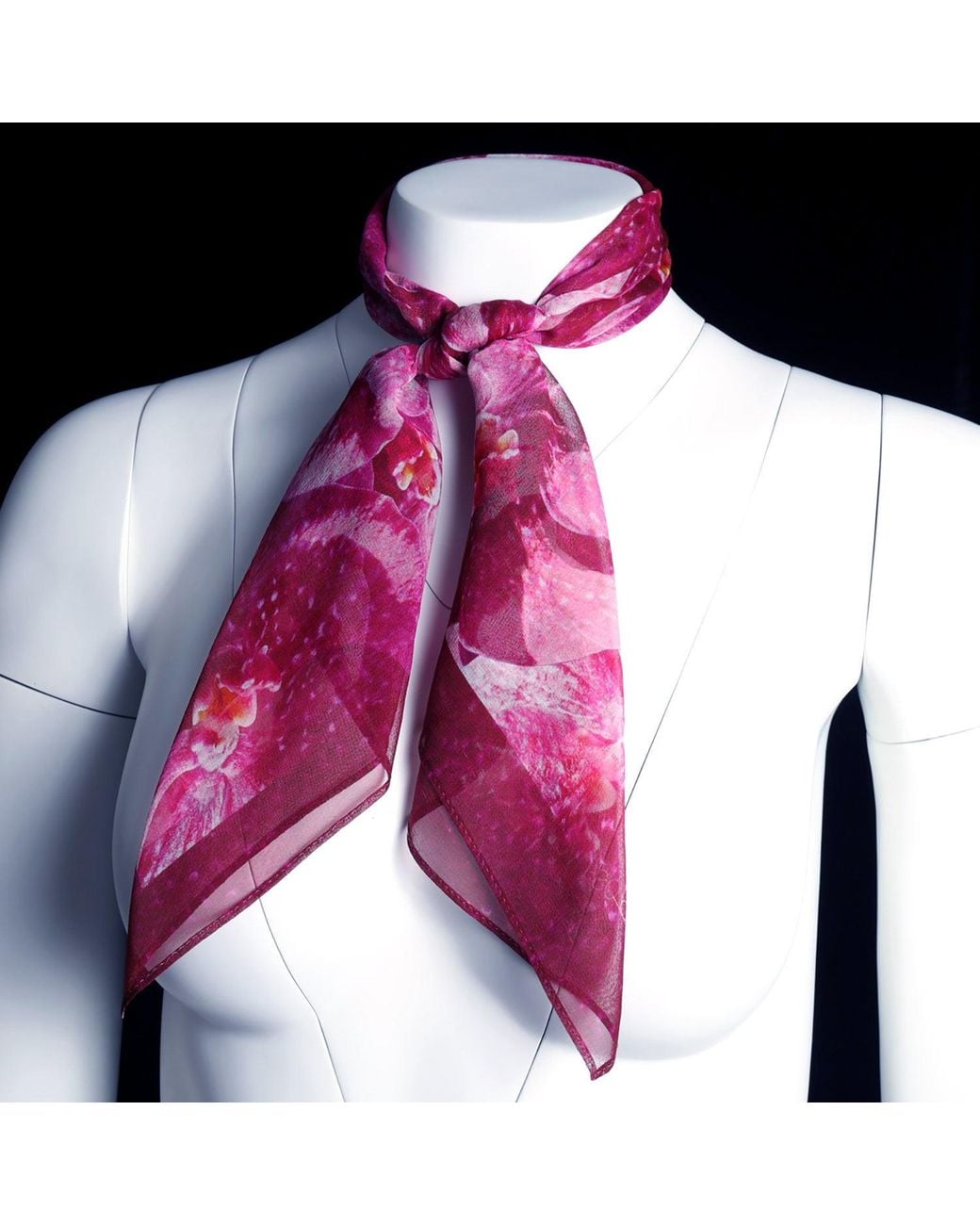 Babs Boutique NYC Purple Silk Square Scarf