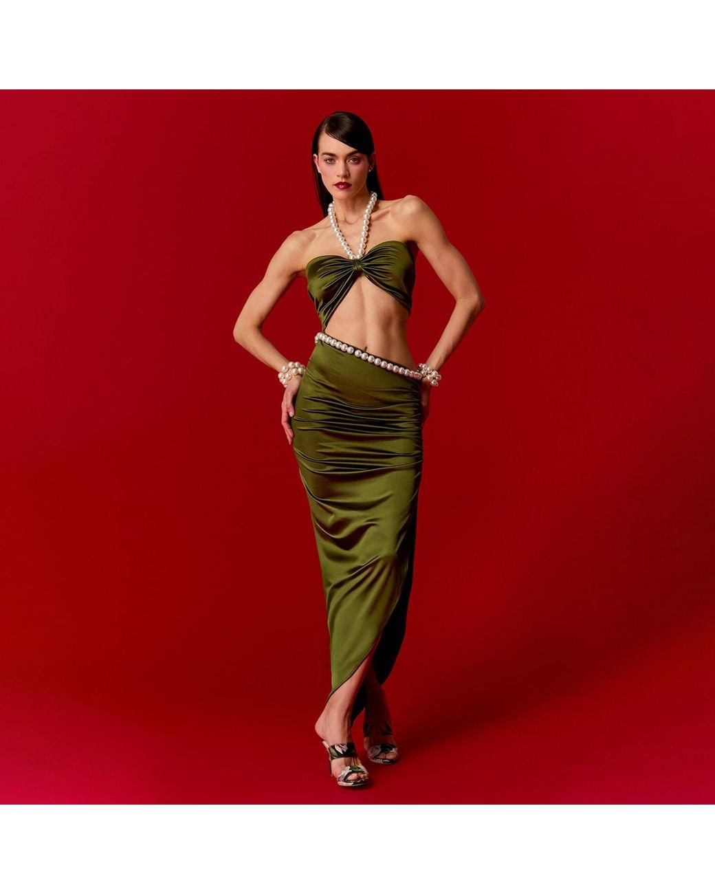 Nur Karaata Brown Sophia Dress